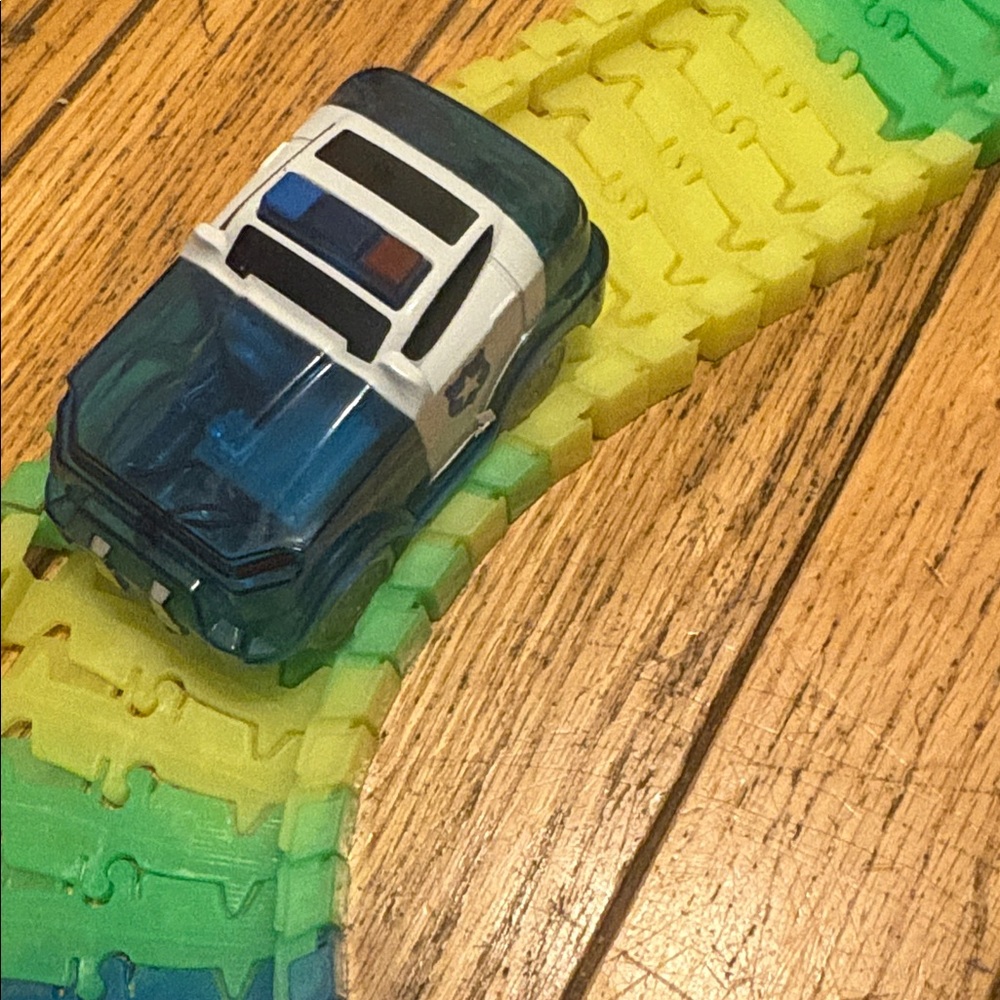 Vibrant Multi-Color Track Set with Light-Up Car - Picture 4 of 6